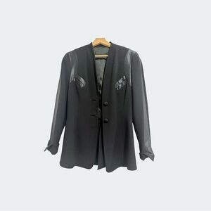 Jil Sander Vintage Evening Jacket Satin Accents